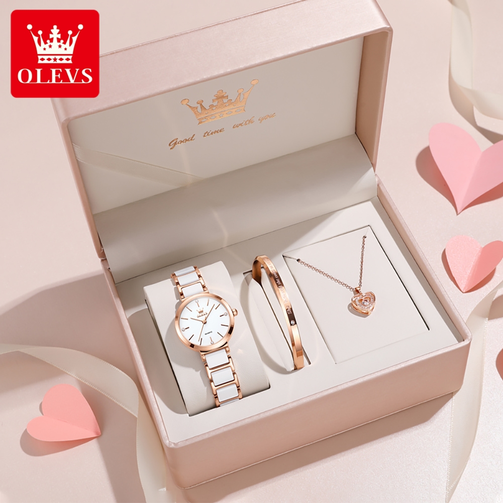 Ladies Fashion Watch - OLEVS Women Watch 5877 Luxury Elegant