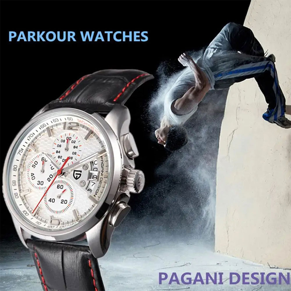 PAGANI DESIGN New PD-3306 Chro - Anti-Magnetic Watch 评论和价格
