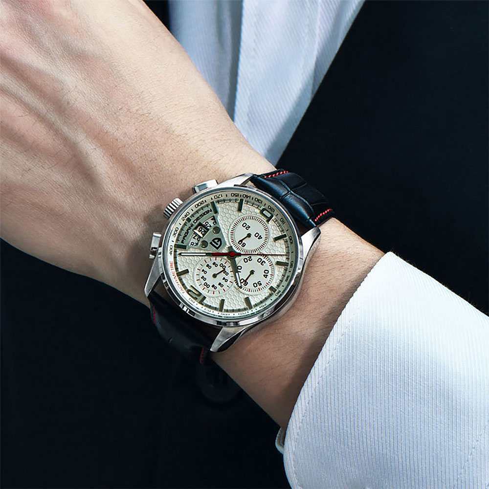 PAGANI DESIGN New PD-3306 Chro - Anti-Magnetic Watch 评论和价格