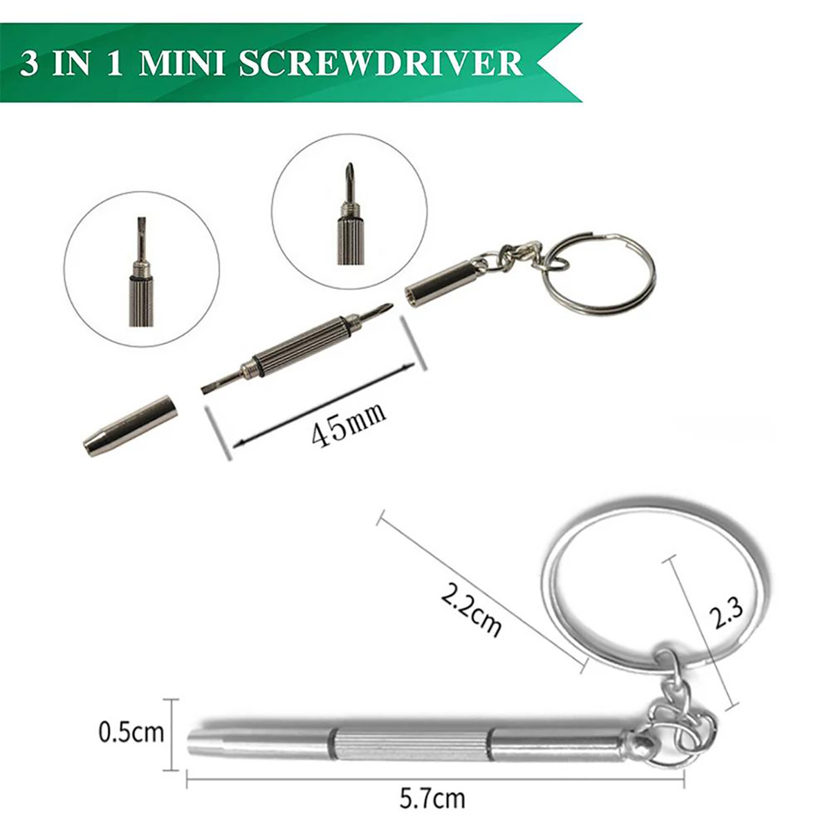 1/2/10pcs Mini 3 in1 Screwdriv - Watch Tool Repair Kit 评论和价格